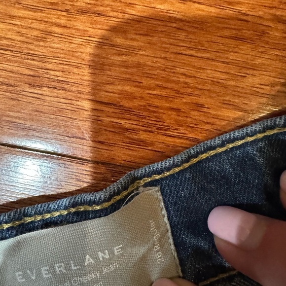 Everlane original cheeky jeans straight leg size 26 organic cotton - Picture 6 of 7